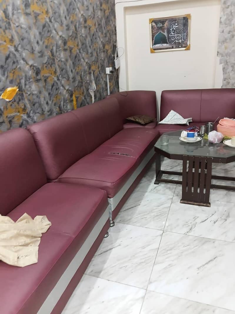 L shape sofa set 0