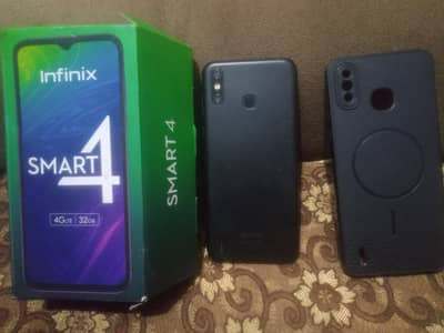 Infinix smart 4 with box & charger