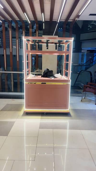Wood Display Counter/ Cart /
