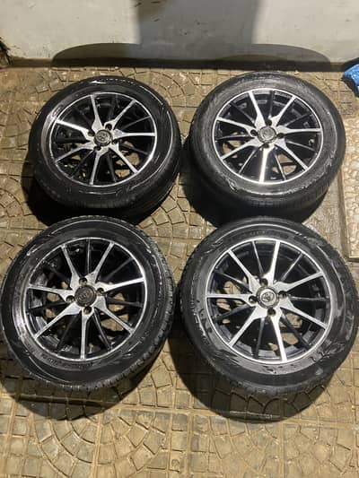 Brand new condition zero meter tyre and rims