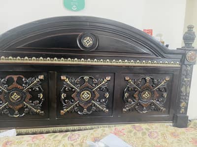 King size bed with two side tables only