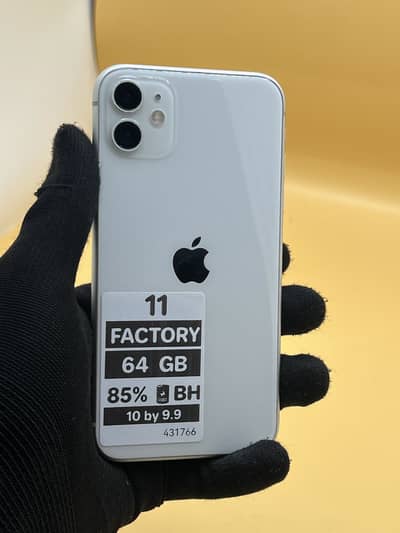 Apple iPhone 11 Factory unlock 64 GB Non PTA 85% Battery health