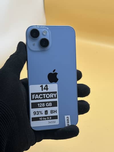 Apple iPhone 14 Factory unlock 128 GB Non PTA 93% Battery Health