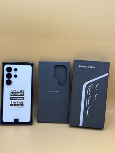 Samsung Mobile S26 Ultra 12 / 512 Factory 4 Months Sim Time Factory