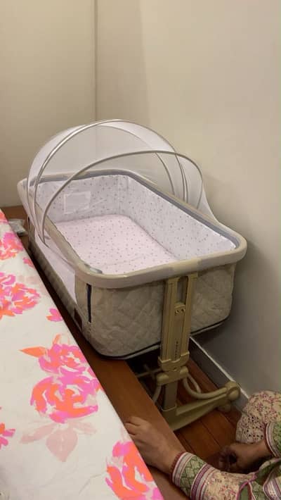 3 in 1 Attachable Bassinet Kids Bed
