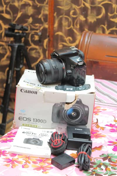 Canon 1300D DSLR Camera 35 70 Lens 18MP Full HD