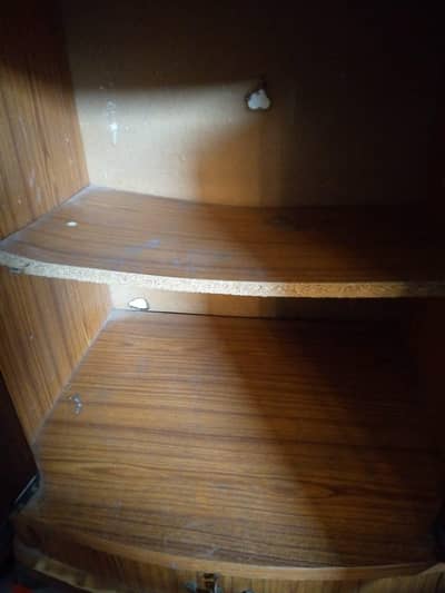 TV Trolly rotatable top in wood.