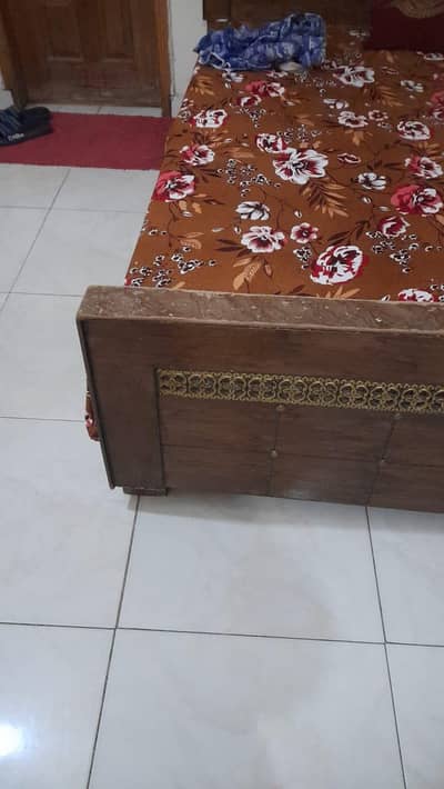 double bed with mattress for sale