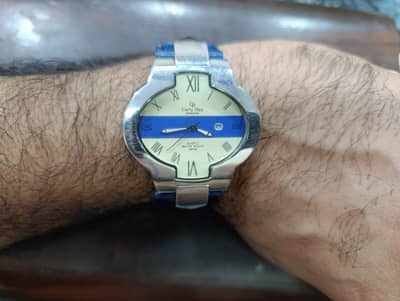Beautiful Blue Carly Rex Thick date watch from Denmark in 4000 only