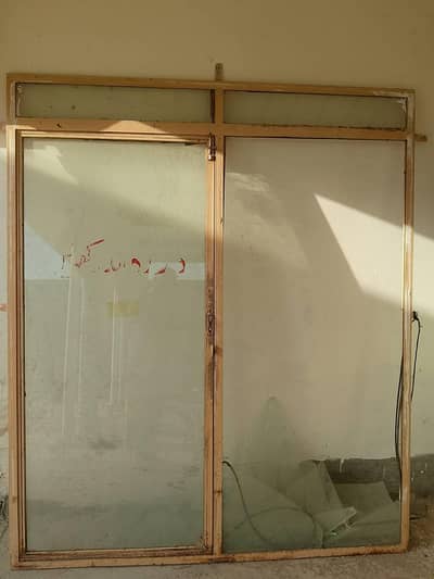 Iron mirror shop door