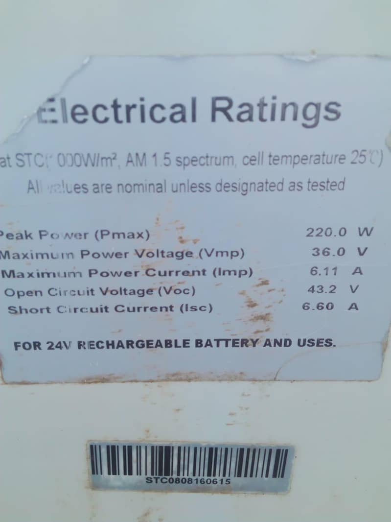 Soler panel fully working conditiin 6