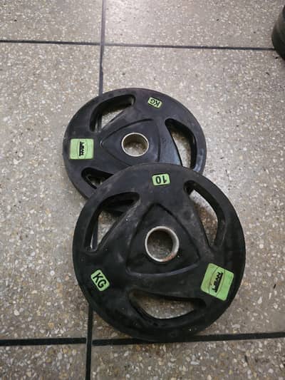 Pair of 10 kg weight plates