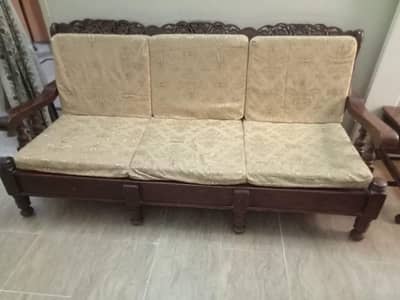 5 seater wooden sofa set with good foam