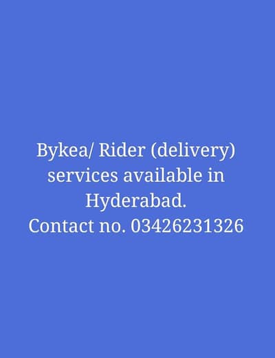 Bykea/ Rider Services