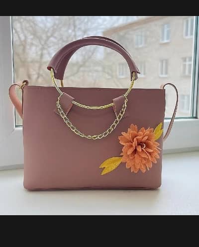 elegant handbag with hijabi girl art