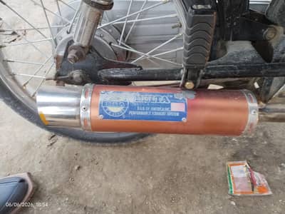 Belta exhaust Silencer for 70cc (Honda/China) - Loud Sound & Stylish
