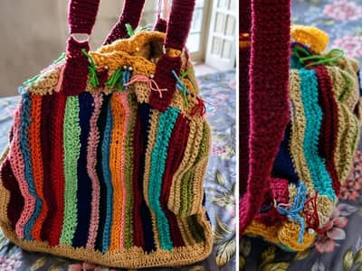 Crochet Handbag for salefree delivery
