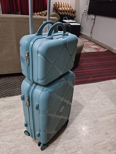 Trolley square bag with Small square bag