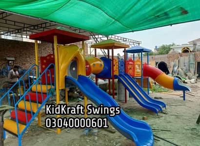 Slide, Swings,  Monument, Sculptures, Seesaw, Merry Go round,  gazebo