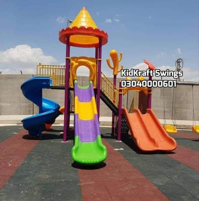 Indoor Swings, Trampoline,  slide, Seesaw, Monkey bar,  Playbooster,