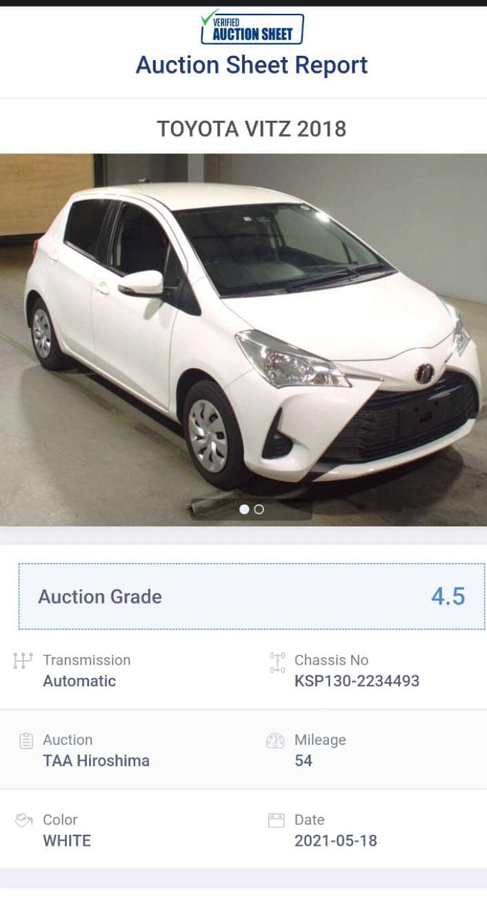 2018 vitz 8