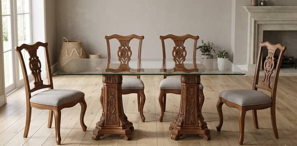 Elegant 6-Seater Classic Dining Set