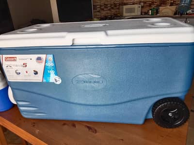Coleman icebox 100 quarts wheeled