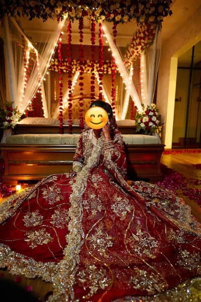 Luxury Heavy Handwork Bridal Lehnga – Worn Once – Excellent Condition