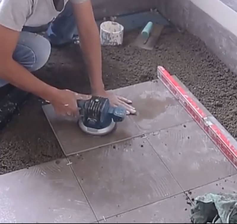 Tile fixing machine 3