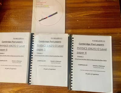 IGCSE physics past paper bundle