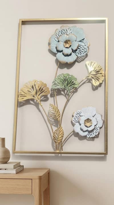 Title: Premium Metal Wall Art Frame / Luxury Home Decor