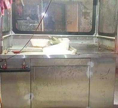 burgar shawarma counter pur steel