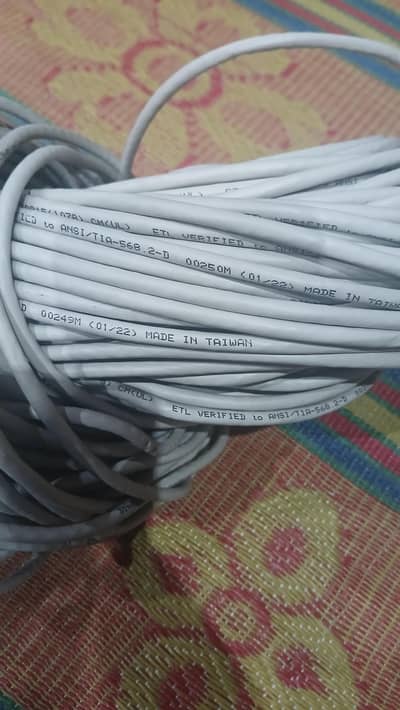 Original Taiwan Cat 6 Cable 95 Meter pure copper ETL verified