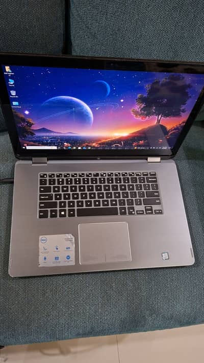 Dell inspiron15|corei7(6gen)|8gb ram|256ssd|4k(3840*2160)TOUCH|2in1|Wk