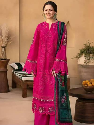 Women's 3 Pcs Lawn Suit For Sale | Premium Quality | Soft Fabric