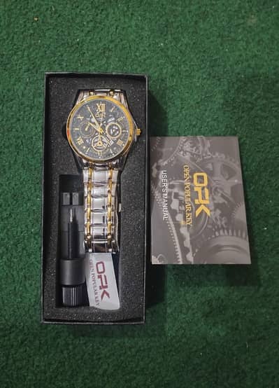 OPK Stylish Men's Wrist Watch With Box