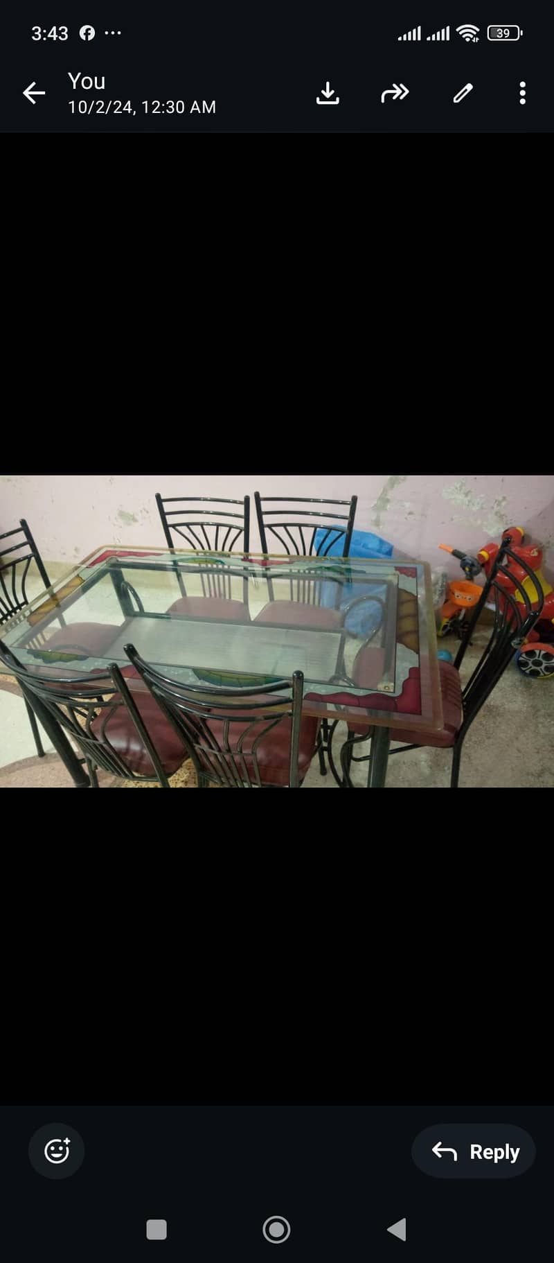 Dining Table 6 Seater 0