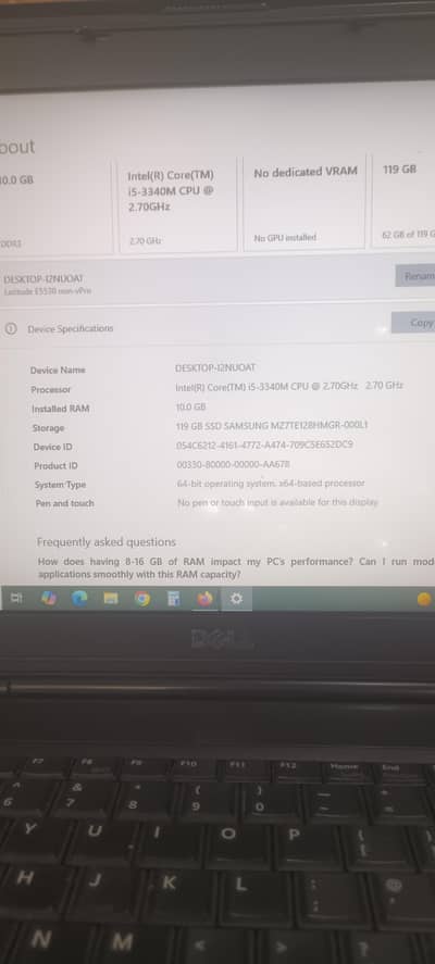Laptop Dell Core i5 For Sale urgent