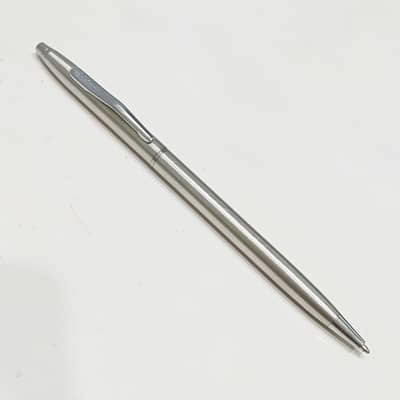 Vintage Cross Classic Stainless Steel Slim Refillable Ballpoint Pen