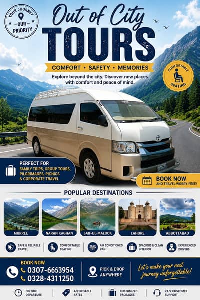 Hiace 19 Seater Available for Rent