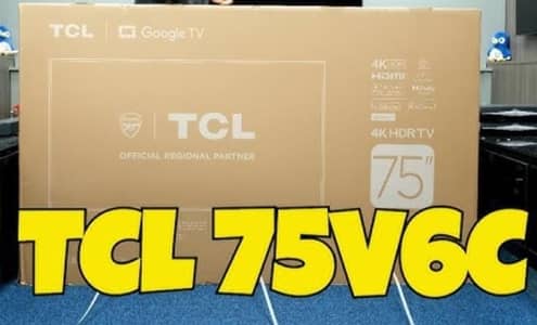 TCL 75" 4K UHD LED BOX PACK 75V6C