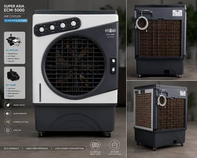 Super Asia Air Cooler ECM-5000 | DC Motor & Pump | Like New