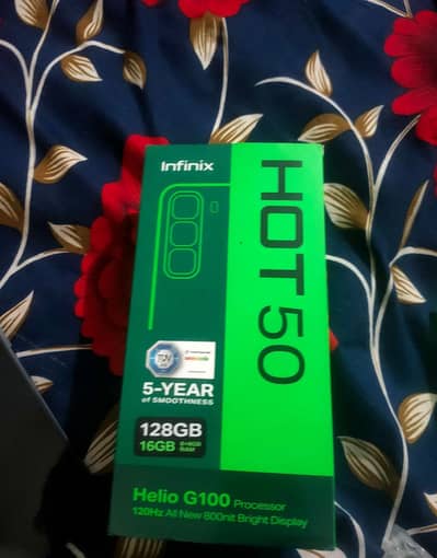 Infinix Hot 50 all ok ha 10by10 all original with box charger