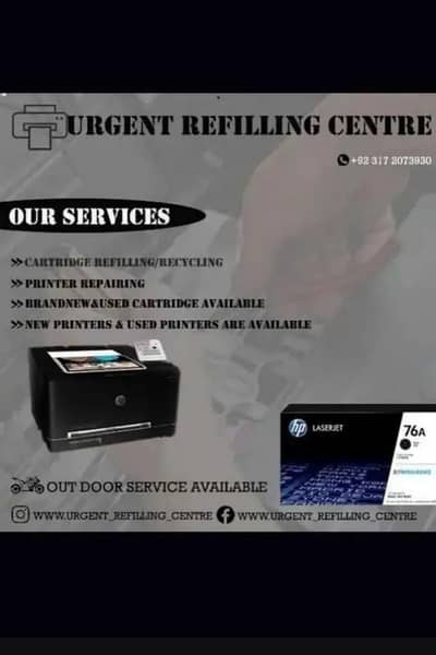 repairing & refilling at your doorstep
