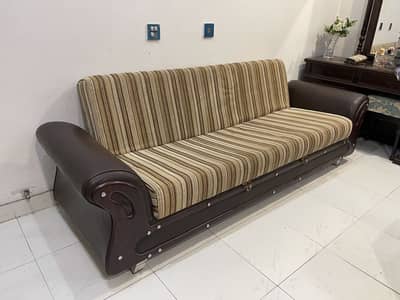 Sofa cum bed with storage