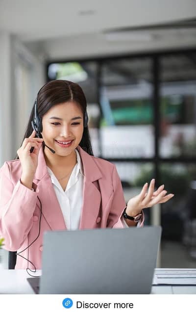 Female for customer service call or office record k liye