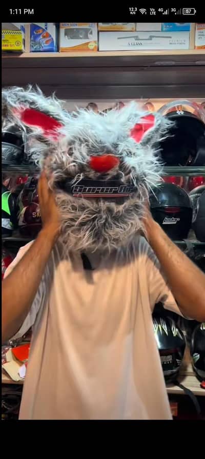New style bunny helmet cover