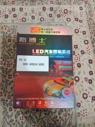 LED head lights R40 H4 >300W>40000LM>6000k