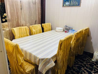 Glass Dining Table + 8 Chairs - Like New