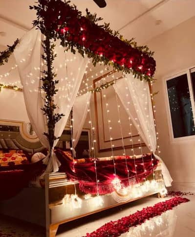 couple enter| masari | room decor|wedding lights decor|flower decor|Dj